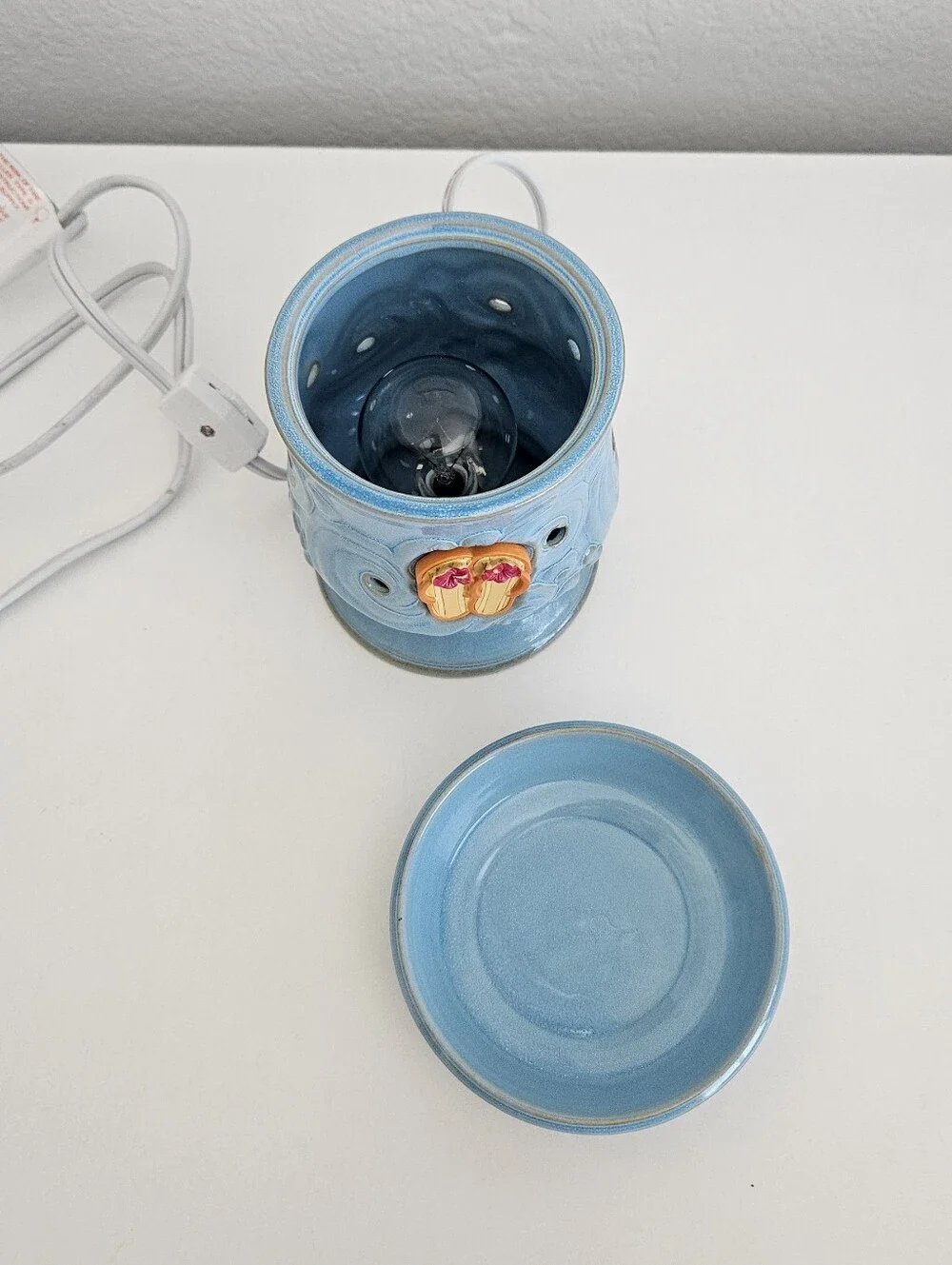 Scentsy Ohana Beach Flip Flop Sandals Wax Warmer Full Size Blue Surf Vacation